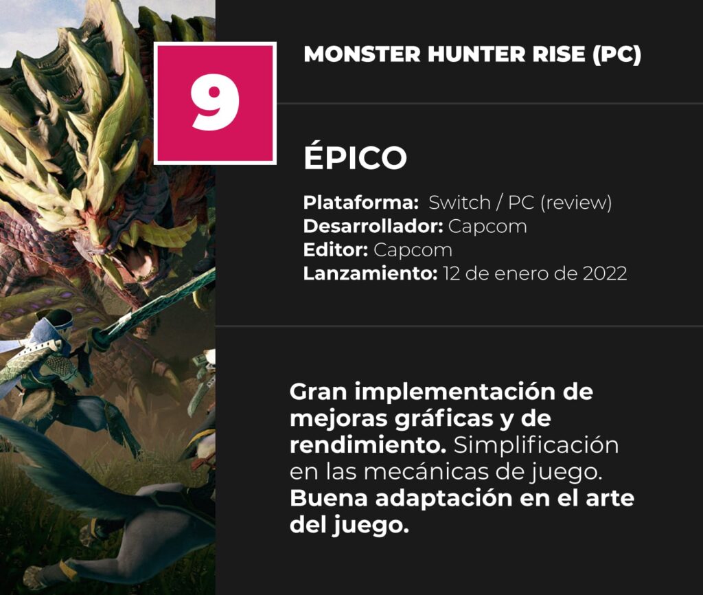 monster hunter rise pc review calificacion