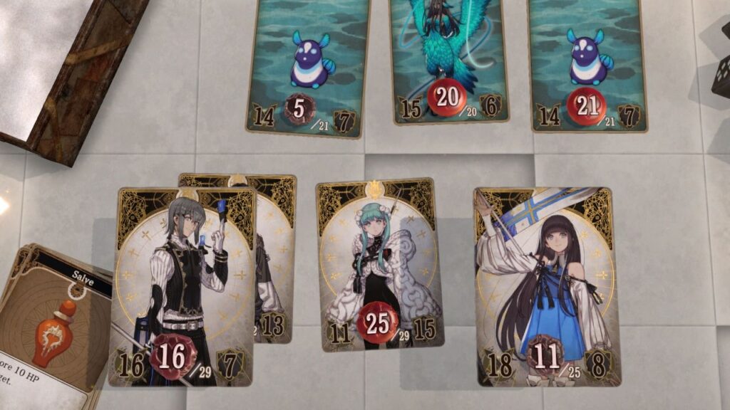 voice-of-cards-the-forsaken-maiden-review-analisis-batalla