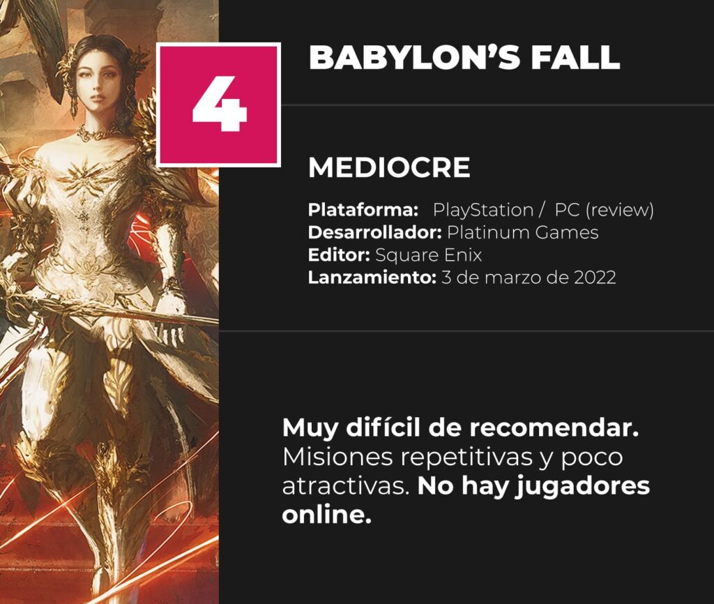 babylons-fall-review-score-analisis-vale-la-pena-calificacion
