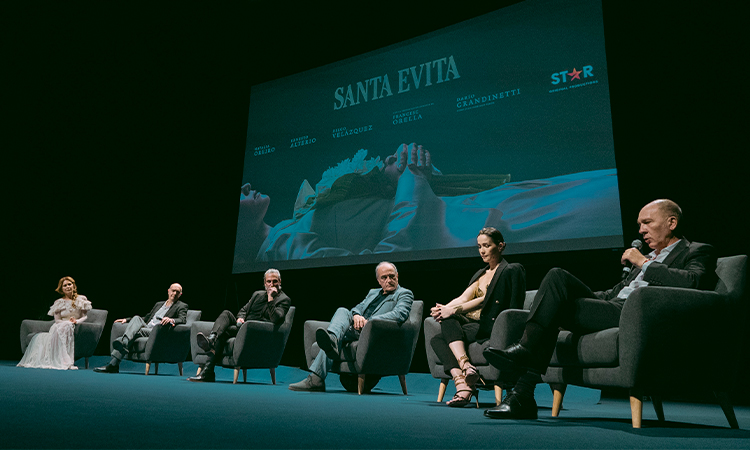 santa-evita-panel  La serie Santa Evita se presentó en Conecta FICTION &#038; ENTERTAINMENT santa evita panel