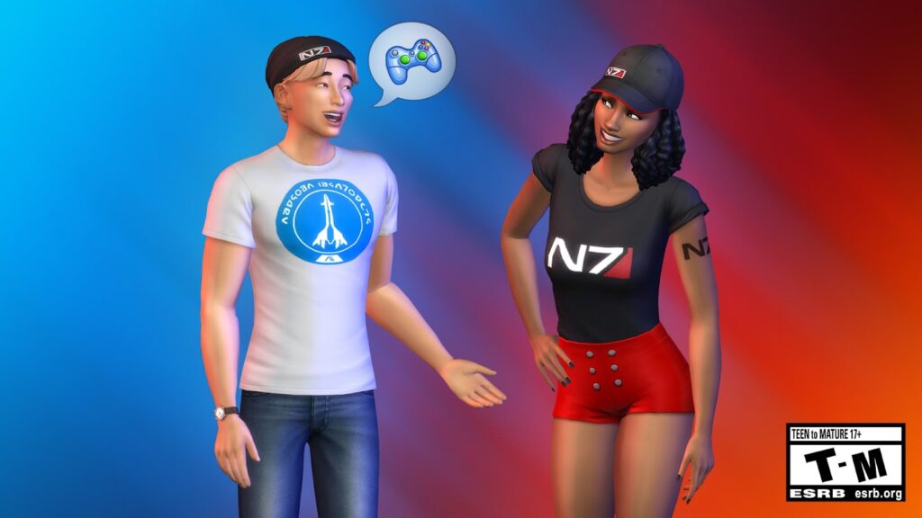 mass effect en los sims 4