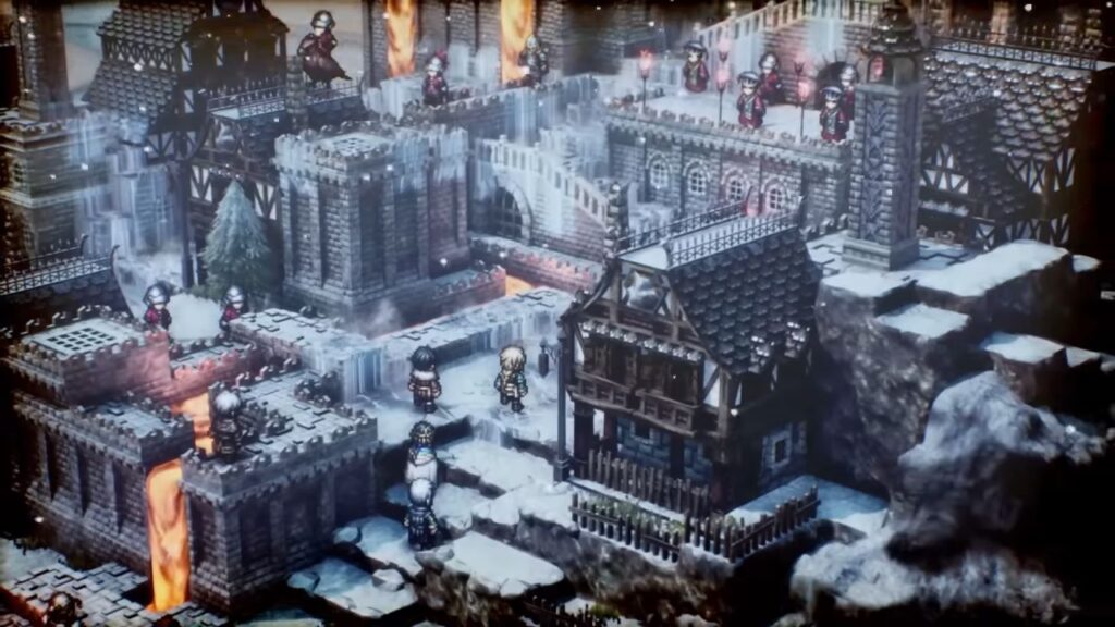 Triangle Strategy gameplay