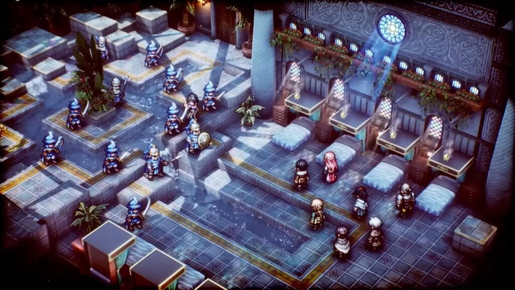 Triangle Strategy gameplay