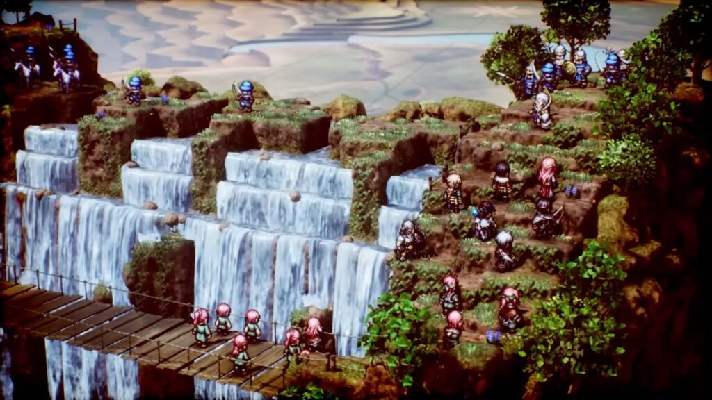 Triangle Strategy gameplay