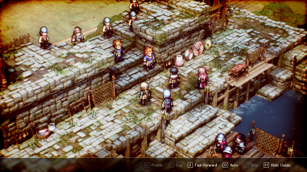 Triangle Strategy gameplay