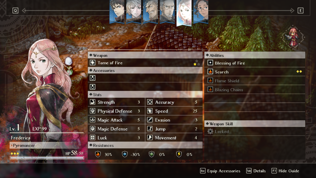 Triangle Strategy gameplay