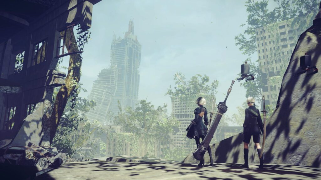 Nier-Automata-The-End-of-Yorha-Edition-Review-gameplay