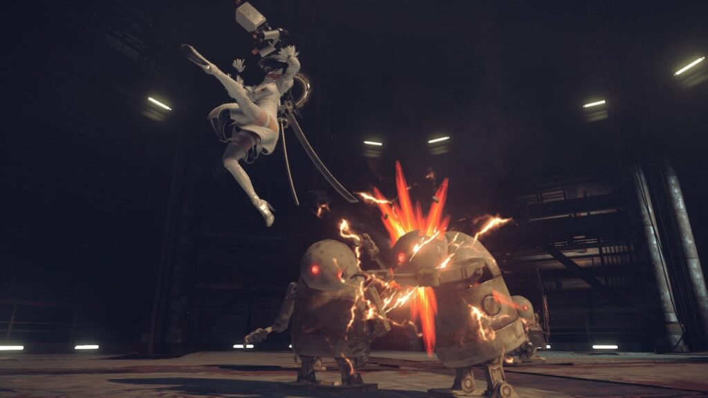 Nier-Automata-The-End-of-Yorha-Edition-Review-gameplay