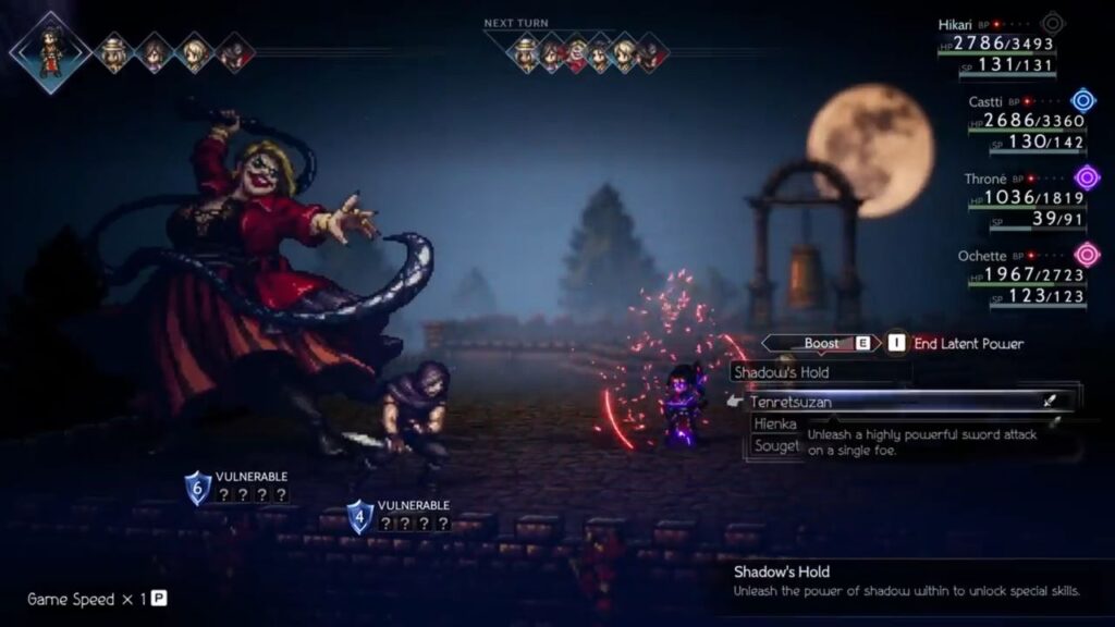 Octopath traveler 2 gameplay