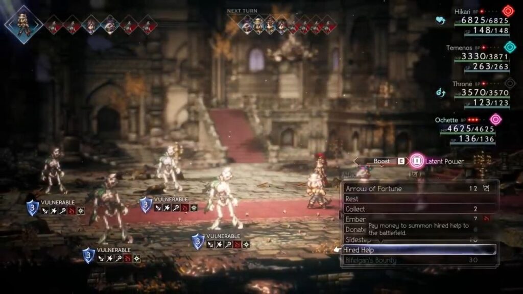 Octopath traveler 2 gameplay