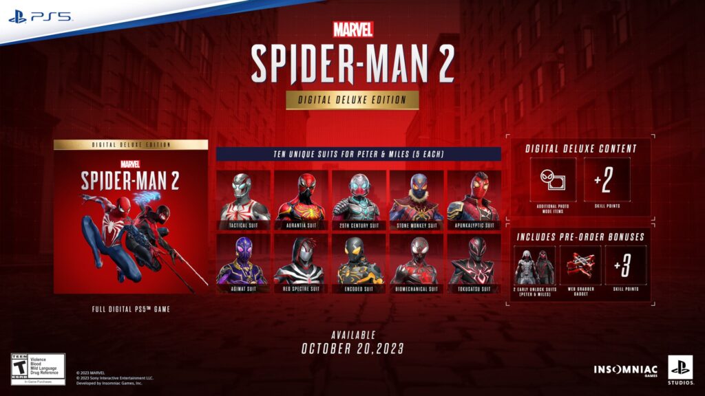 marvel-s-spider-man-2-fecha-de-lanzamiento trajes-min