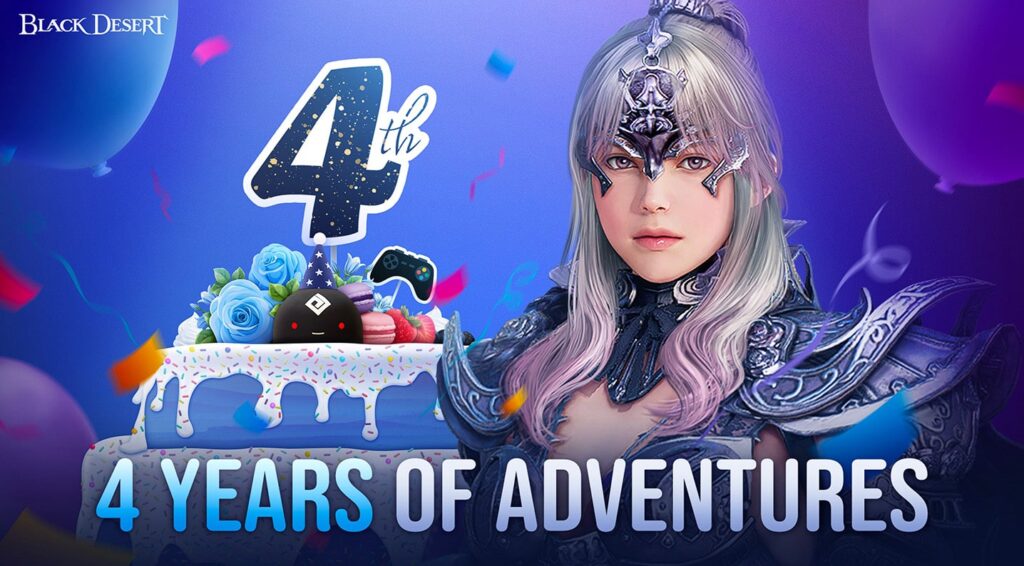 black desert online playstation celebracion cuarto aniversario