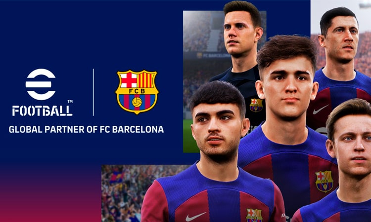 konami-x-fc-barcelona-efootball konami KONAMI renueva su asociación con el FC Barcelona konami x fc barcelona efootball