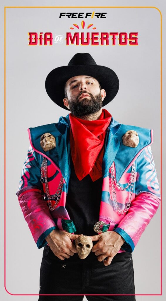 Free Fire Carin Leon Dia de Muertos 2023 colaboracion