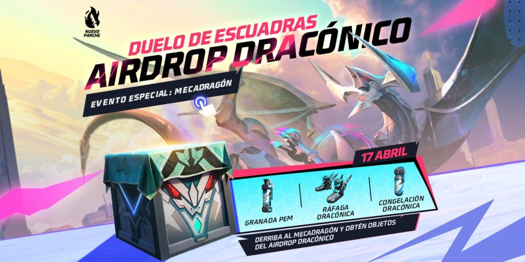 free fire mecadragon airdrop