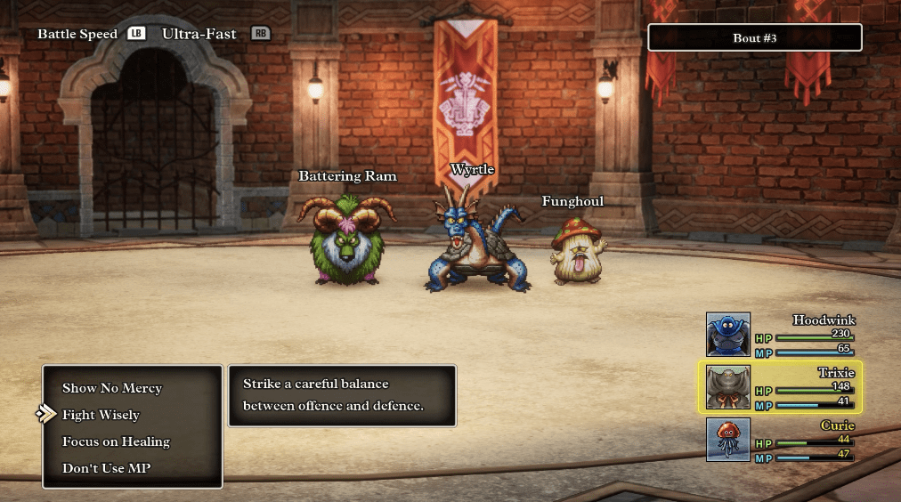 Dragon Quest III HD-2D Remake torneo de monstruos