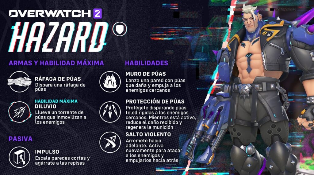 Overwatch 2 Hazard habilidades