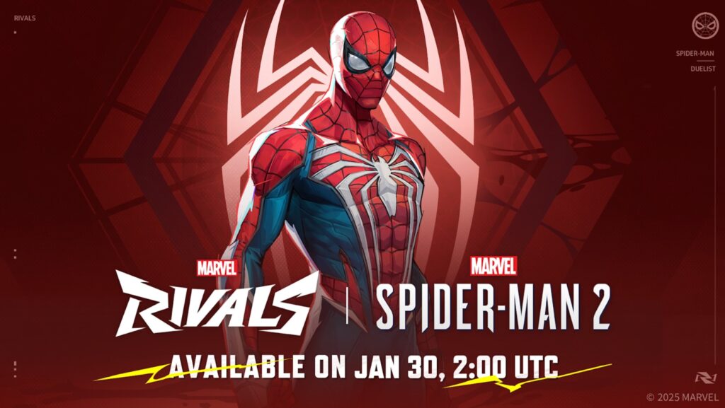 Marvel Rivals Spider Man 2 suit skin