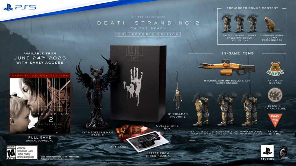 Death Stranding 2 on the beach collectors edition