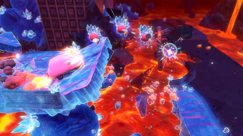 Kirby and The Forgotten Land y Star Crossed World review gameplay